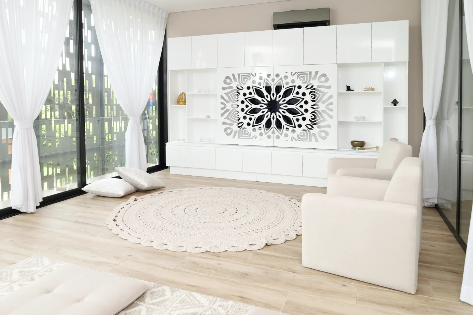 Salon de yoga diseño armonico